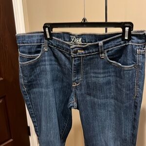 Old Navy The Diva Womens Jeans Size 14 Dark Wash Blue Denim Wide Leg new n/worn